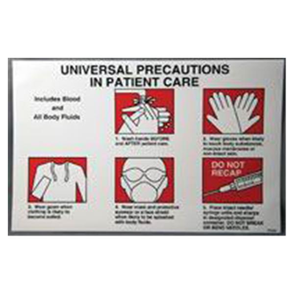 HPTC Label Informational Universal Precaution 5/Pk