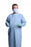 Medline AngelStat Cotton Blend Surgical Gowns - Surgical Cover Gown, Misty Green, Size L - 68675NTZL