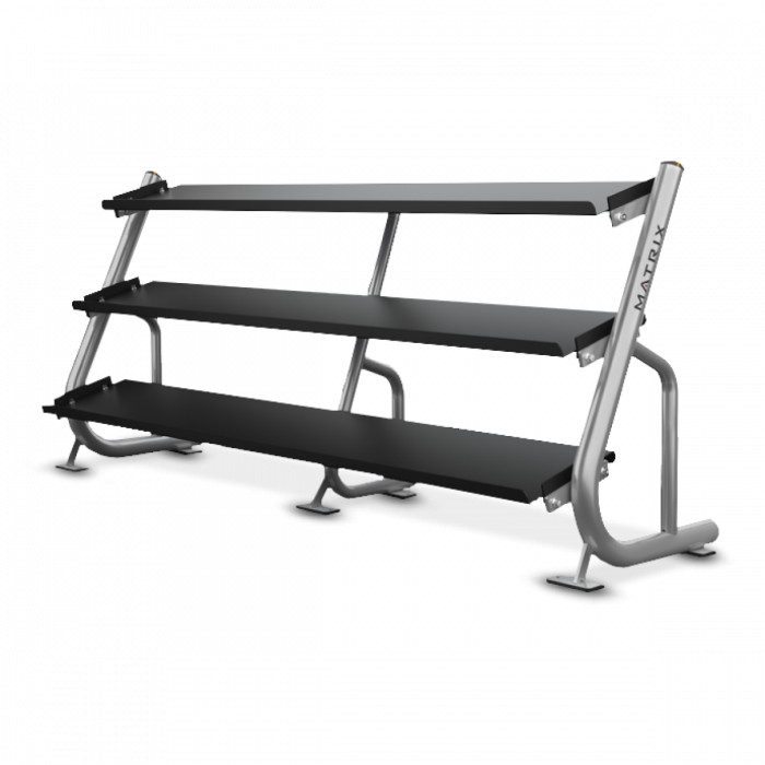 Matrix Flat-Tray Dumbbell Racks