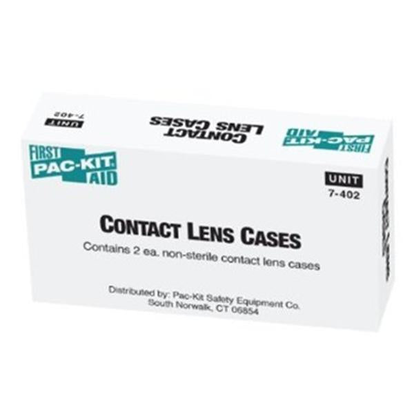 Pacc-Kit Safety Equipment Contact Lens Case Eye 2-1/8x4x1-1/8" 2/Bx