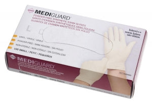 Medline MediGuard Synthetic Exam Gloves - CA Only - For California Only, MediGuard Powder-Free Stretch Vinyl Exam Gloves, Size L - 6MSV603