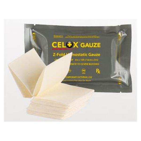 North America Rescue  Gauze Hemostatic Celox Cotton 3"x10' Ea