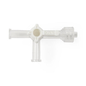 Namic 3-Way Stopcocks - 3-Way Stopcock with OFF Handle Position, Low Pressure, Fixed Male Luer Lock, Female Fitting, 200 PSI - H965700150031