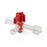 Namic 4-Way Stopcocks - 4-Way Stopcock with OFF Handle Position, Medium Pressure, Fixed Male Luer Lock, Female Fitting, 400 PSI - H965700350131