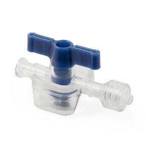 Namic 1-Way Stopcocks - 1-Way Stopcock with OFF Handle Position, High Pressure, Fixed Male Luer Lock, Female Fitting, 1, 050 PSI - H965700550171