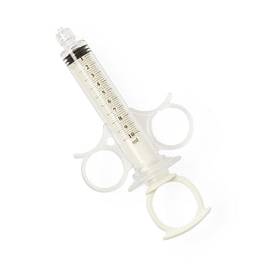 Namic Angiographic 10 mL Control Syringes - Angiographic High-Pressure Control Syringe with Thumb-Ring Plunger and Finger Ring, Fixed Male Luer Lock, 0.5 mL Reservoir, 10 mL - H965700850031