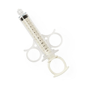 Namic Angiographic 12 mL Control Syringes - Angiographic High-Pressure Control Syringe with Thumb-Ring Plunger and Finger Ring, Fixed Male Luer Lock, 0.5 mL Reservoir, 12 mL - H965700870031