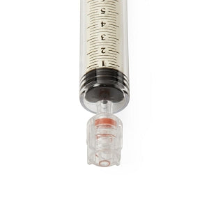 Namic Angiographic 12 mL Control Syringes with Rotator - High Pressure with Thumb Ring Plunger Style and Finger Ring, 0.5 mL Reservoir, Rotating Male Adaptor Fitting, 12 mL - H965700870071