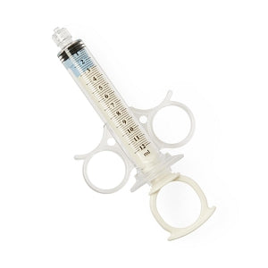 Namic Angiographic 12 mL Control Syringes - Angiographic High-Pressure Control Syringe with Thumb-Ring Plunger and Finger Ring, Fixed Male Luer Lock, 12 mL - H965700880031