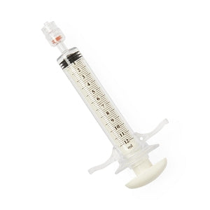 Namic Angiographic 12 mL Control Syringes with Rotator - High-Pressure Control Syringe with Palm Pad Plunger and Finger Grip, 0.5 mL Reservoir, Rotating Male Adaptor Fitting, 12 mL - H965700971071