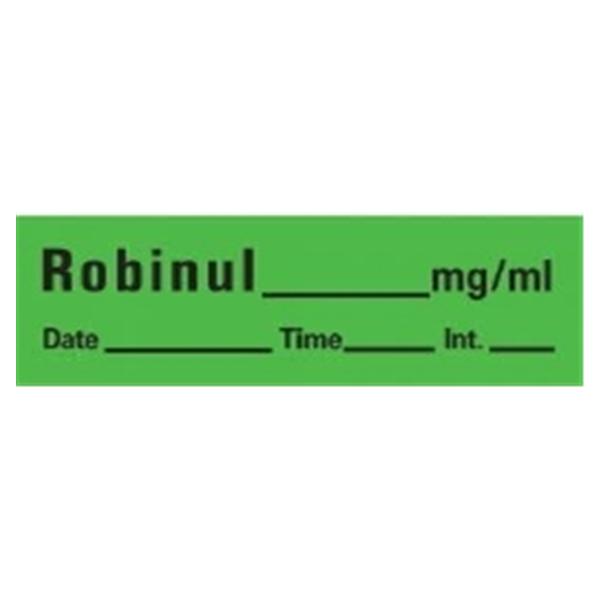 TimeMed a Div of PDC Label For Stock RobinulGREEN 333/RL