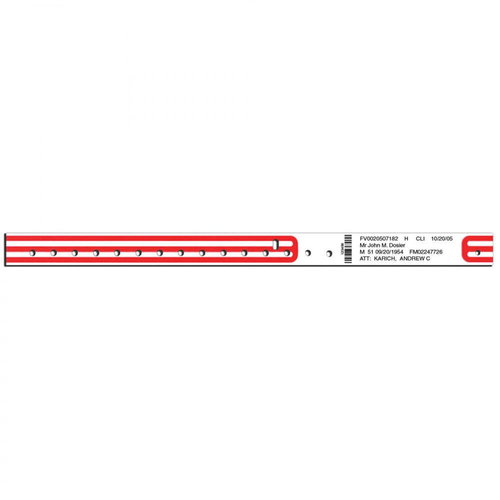 Compuband Direct Thermal Wristband Single Post Snap Closure 500/Box