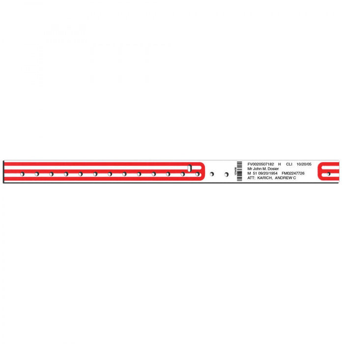 Compuband Direct Thermal Wristband Single Post Snap Closure 500/Box