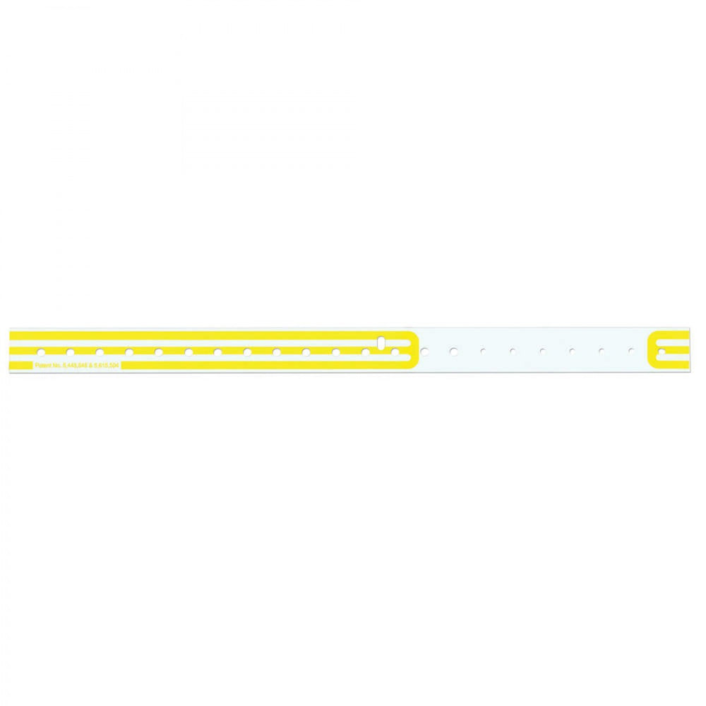 Compuband Thermal Wristband Thermal Clasp Closure 3/4"X11 1/2 1" Pedi Yellow - 200 Per Box