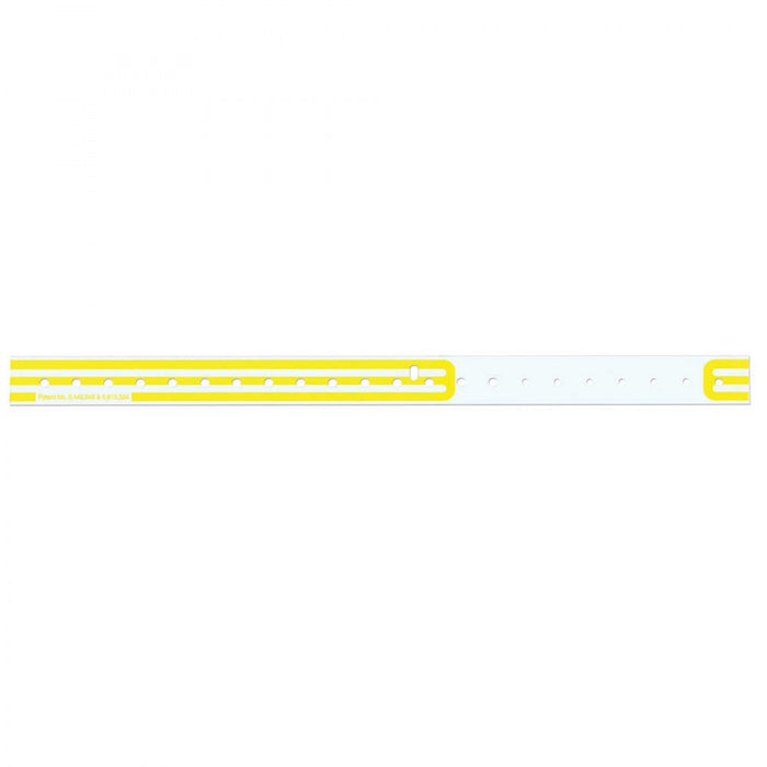 Compuband Thermal Wristband Thermal Clasp Closure 3/4"X11 1/2 1" Pedi Yellow - 200 Per Box