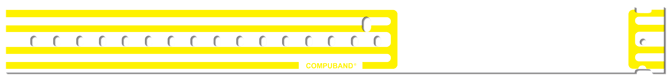 Compuband Thermal Wristband Thermal Clasp Closure 1 1/8"X11 1/2 1 1/2" Adult Yellow - 500 Per Box