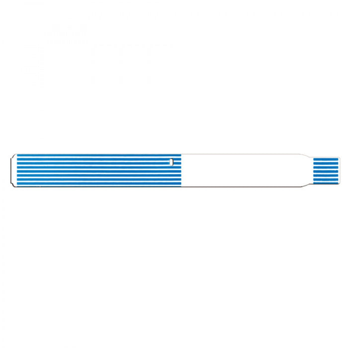 Scanband Thermal Wristband Thermal Adhesive Closure 1 1/8"X11 1/2 1" Adult Blue - 400 Per Box