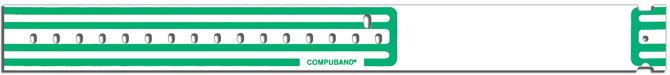 Compuband Thermal Wristband Thermal Clasp Closure 1 1/8"X11 1/2 1" Adult Green - 350 Per Box Quantity: 350 Per Box Information Area: 4" L X 1 1/8" H Size Of Band: 11 1/2" L X 1 1/8" W Core Size: 1" Outer Diameter: 4.98"