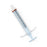 Namic Colored High-Pressure Syringes - Colored High-Pressure Polycarbonate Syringe, Pale Blue, Fixed Male Luer Lock, 0.5 mL Reservoir, 10 mL - H965705051031