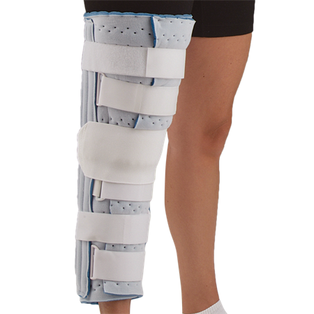 Cutaway Knee Immobilizer with Patella Strap