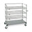 Quantum Open Surgical Case Carts - Open Surgical Case Cart, Stainless Steel, 4 Shelf, 24" W x 60" L x 60" H - WRSC4-54-2460FS