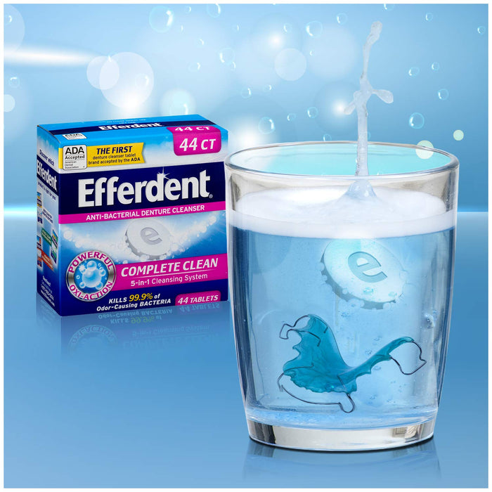 Medtech Efferdent Original Denture Cleanser Tablets - Efferdent Original Cleanser, 44 Tabs - 10814832015869B