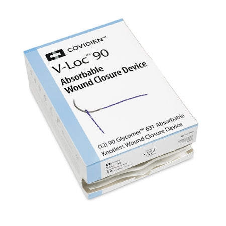 Covidien VLOC 90 Absorbable Would Closure Device - VLOC 90 Absorbable Wound Closure Device, ABS, 2-0, P-12, 19 mm - VLOCM0015