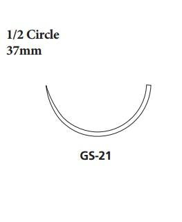 Covidien V-LOC PBT Nonabsorbable Wound Closure Devices - V-LOC Non-Absorbable Suture, Blue, Size 1, 9", GS-21 Needle - VLOCN0347