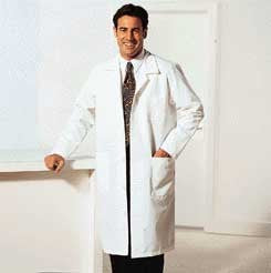 Encompass Group All Purpose White Lab Coats - Men's Lab Coat, White, Size 38 - 47405-W38