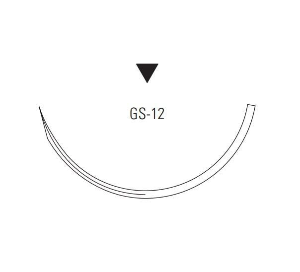 Covidien Steel Reverse Cutting Needled Suture - Stainless Steel Monofilament Suture, Size 2-0, 18", C-12/GS-13 Double Armed Needles - 88862420-83