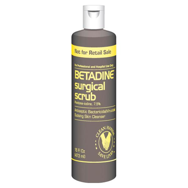 Emerson Betadine Surgical Scrub - Betadine Surgical Scrub, No Dispenser, 16 oz. - BSUR16