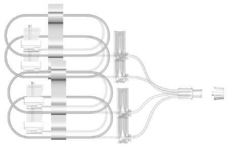 Emed Technologies Tri-Furcated Infusion Needle Sets - Tri-Furcated 27G x 9 mm Subcutaneous Infusion Set, 36" - SUB-320