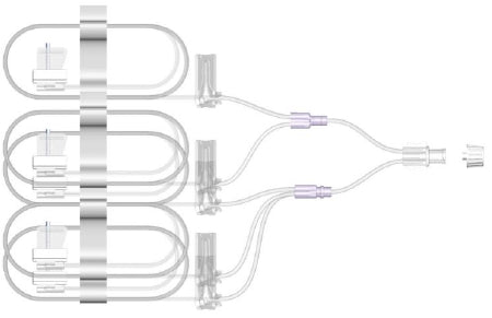 Emed Technologies Penta-Furcated Needle Set - Penta-Furcated 27G x 9 mm Subcutaneous Infusion Set, 36" - SUB-509