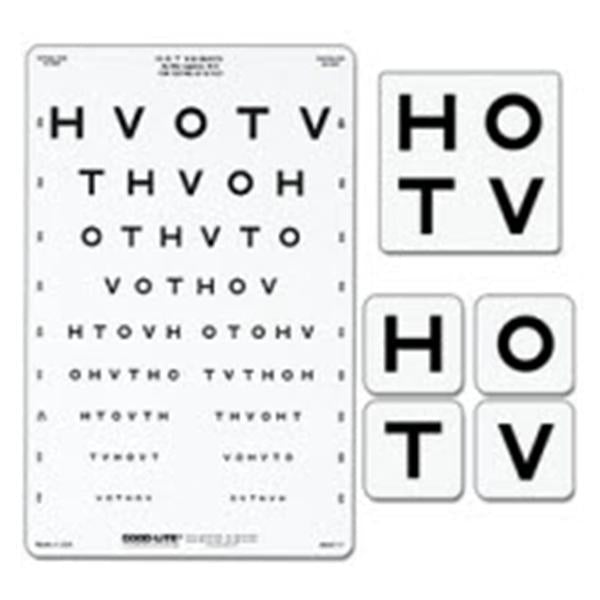 Good-Lite Chart Vision Testing 9x14" Ea