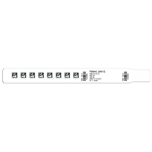 PDC Healthcare Scanband DR Adult 1-1/2" Core, 4.9" Outer Diameter, White - 7458-11-PDL