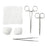 Centurion Centurion Debridement Kits - Debridement Tray with Hemostat, Adson Forceps, Scissors, Gauze, Drape and Cotton Balls - 75430