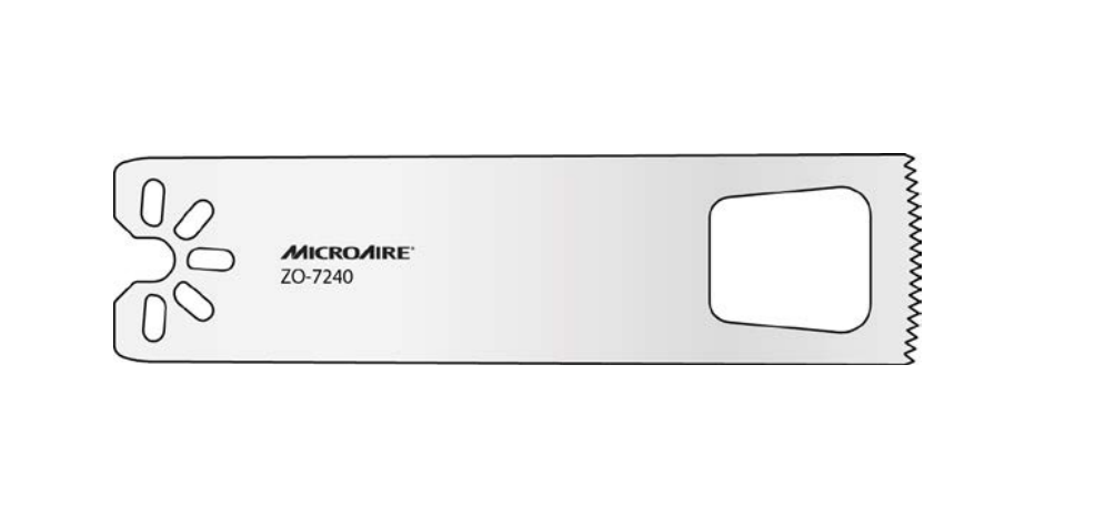 Microaire Surgical Oscillating Blades - BLADE, SAW, OSC, LARGE, 25.4MMX80MMX1.4MM - ZO-7240