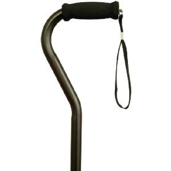 Offset Handle Cane - Black