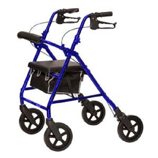 Aluminum Patient Rollator - Blue