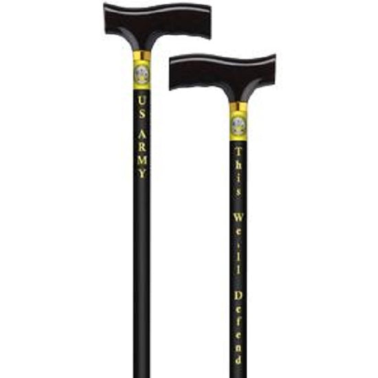 Cane with Fritz Handle - Army