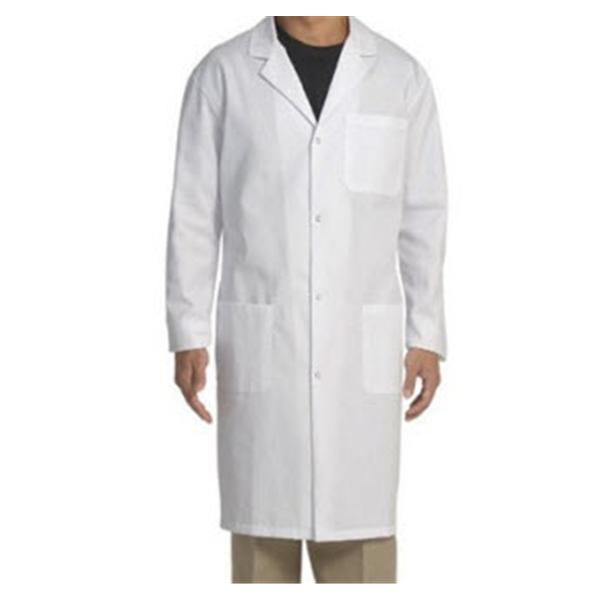 Fashion Seal Lab Coat 65% Polyester / 35% Cotton Mens White Large 41 in Ea