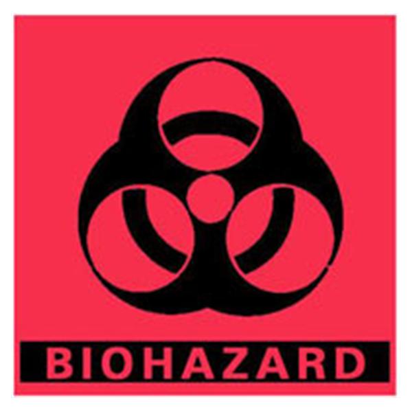 TimeMed a Div of PDC Label Biohazard Pre-Cut 5x5 250/Rl 250/Rl