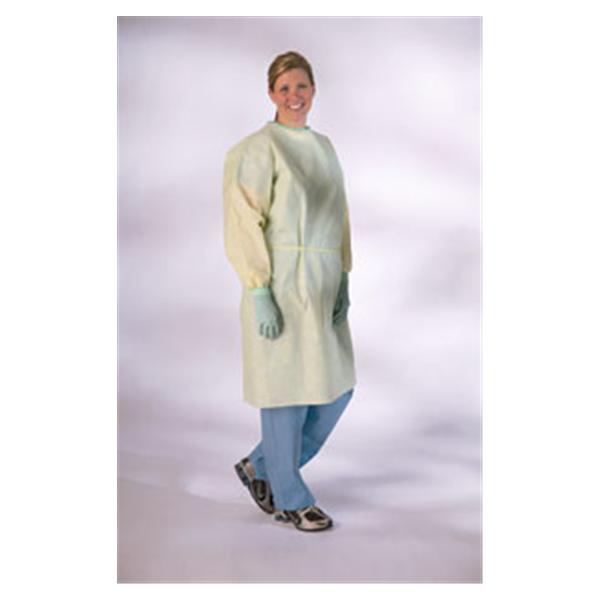 Medline Industries  Gown Isolation Regular / Large Yellow 100/Ca (NONLV200)