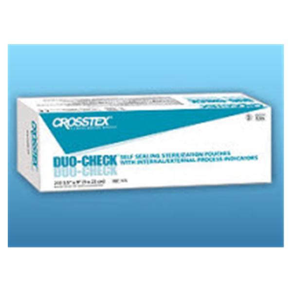 Crosstex International Pouch Sterilization Duo Check 2.25 iN x 4 in Blue Tint LF 200/Bx, 20 BX/CA (SCXX)