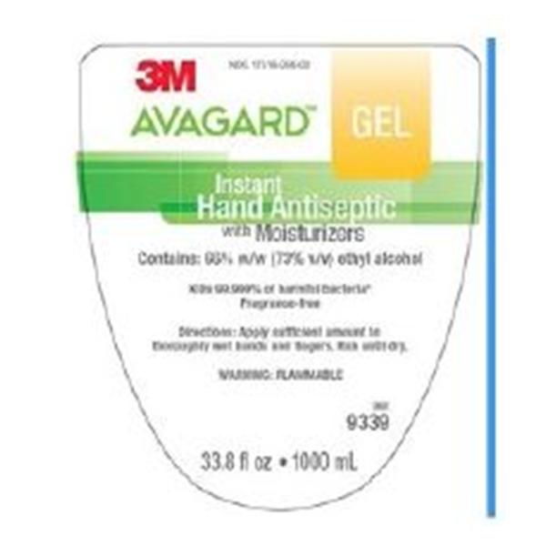 3M Medical Products Cleanser Antiseptic Gel Avagard D 1000 mL Fragrance Free 5/Ca