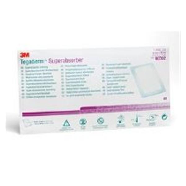 3M Medical Products Dressing Tegaderm Foam 4x8" Superabsorber 10/Bx, 5 BX/CA (90702)