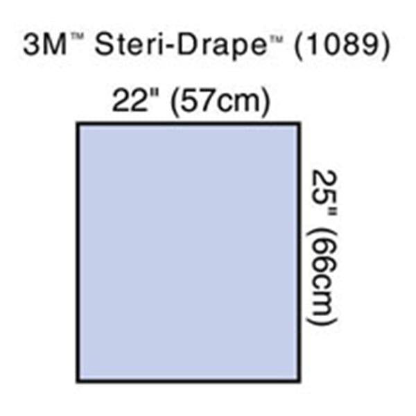 3M Medical Products Drape Utility Steri-Drape Non-Fenestrated 22x25" Blu Strl 80PK/CA