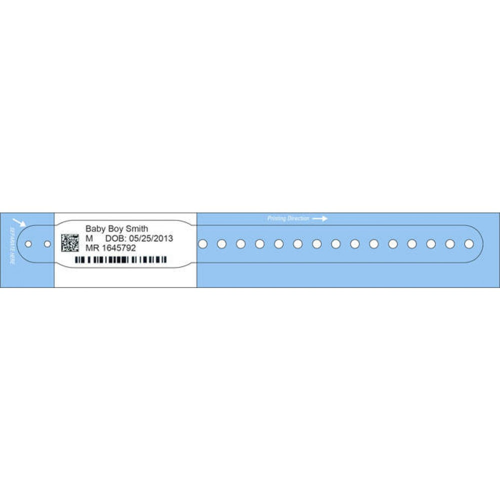 Dimensions: 7 1/4"" X 3/4" Info Area: 1 1/4"" X 3/4" Bands/Roll: 100 Rolls/Box: 2 Core Size: 1 1/2" Wound Out