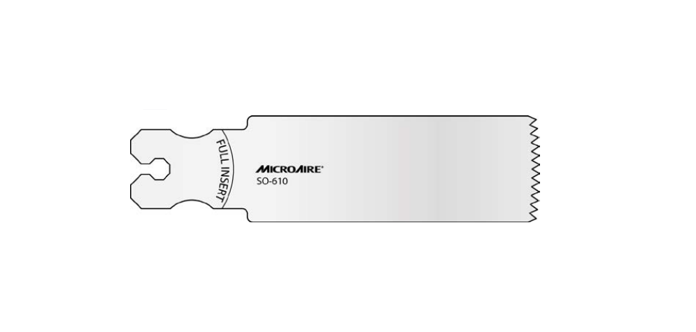 Microaire Surgical Oscillating Blades - BLADE, SAW, OSC, LARGE, 25.4MMX70MMX1.4MM - SO-610