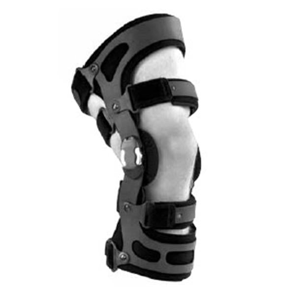 Breg Brace Osteoarthritis Fusion Lateral OA Knee Blk Sz Large Left Ea